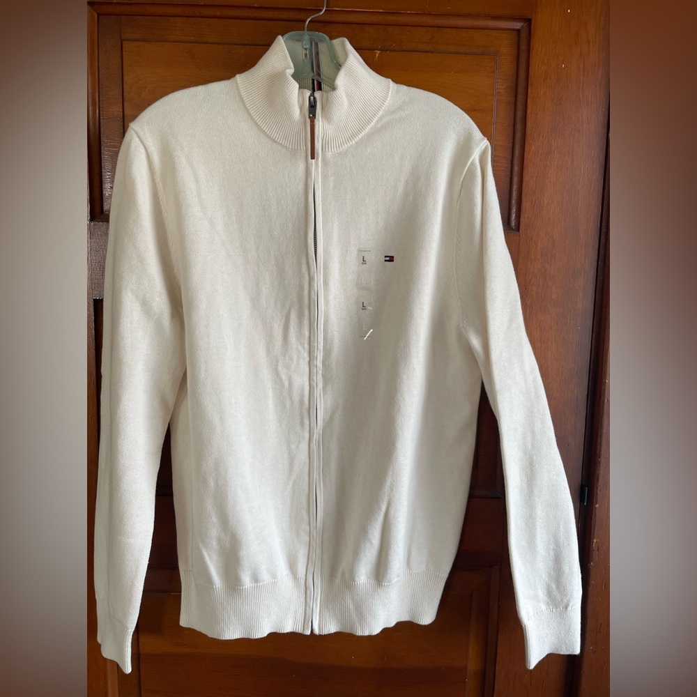 NWT Tommy Hilfiger Men's Solid Full Zip
Mock Neck Sweater - Picture 4 of 4